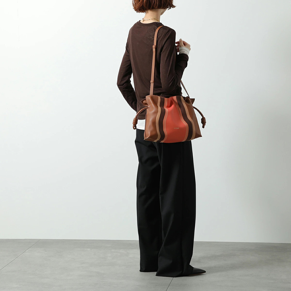 Loewe Flamenco Clutch Crossbody Bag PECAN PA